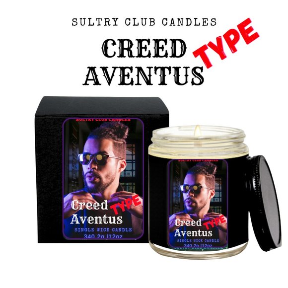 CREED AVENTUS TYPE SINGLE WICK CANDLE - Picture 2 of 2